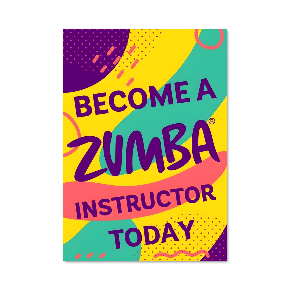 Poster Devenez Instructeur Zumba